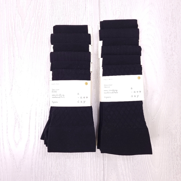 A New Day Women Dress Casual Trouser Socks 12PK